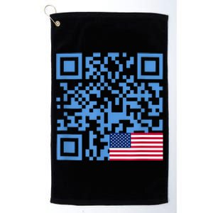 Funny Qr President Trump Dance Code Usa Flag Platinum Collection Golf Towel