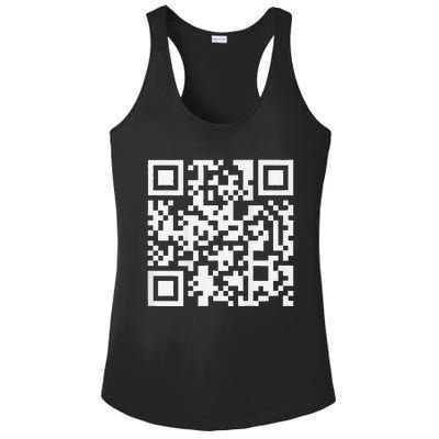 Funny Qr President Trump Dance Code Ladies PosiCharge Competitor Racerback Tank