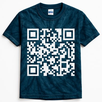 Funny Qr President Trump Dance Code Kids Tie-Dye T-Shirt