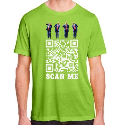 Funny Qr President Trump 4547 Trump Dancing Code Adult ChromaSoft Performance T-Shirt