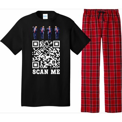 Funny Qr President Trump 4547 Trump Dancing Code Pajama Set