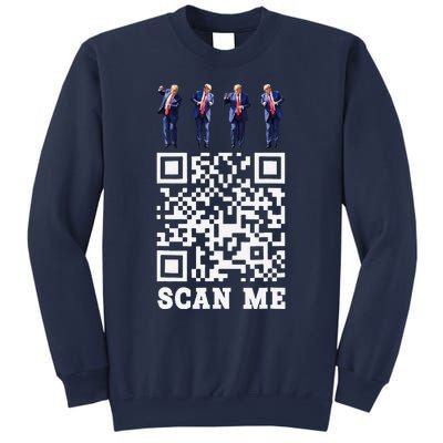 Funny Qr President Trump 4547 Trump Dancing Code Sweatshirt