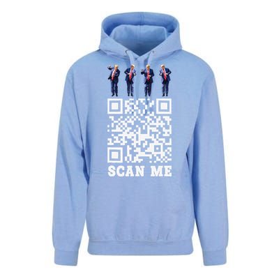 Funny Qr President Trump 4547 Trump Dancing Code Unisex Surf Hoodie