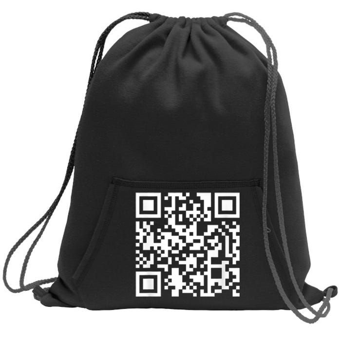 Funny Qr President Trump Dance Code Sweatshirt Cinch Pack Bag