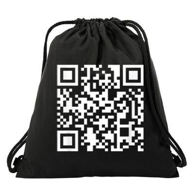 Funny Qr President Trump Dance Code Drawstring Bag