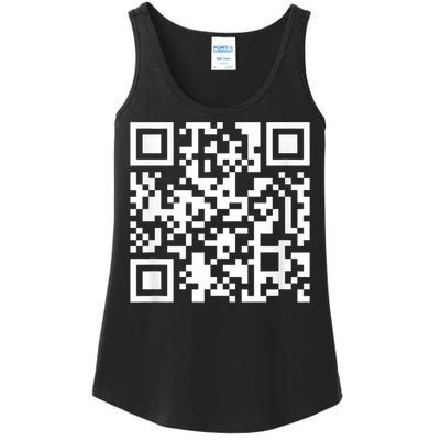 Funny Qr President Trump Dance Code Ladies Essential Tank