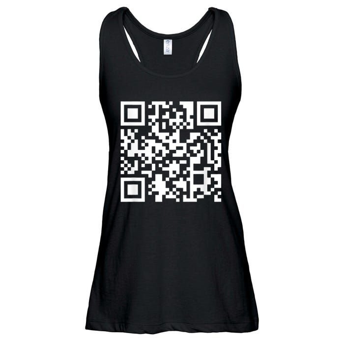 Funny Qr President Trump Dance Code Ladies Essential Flowy Tank