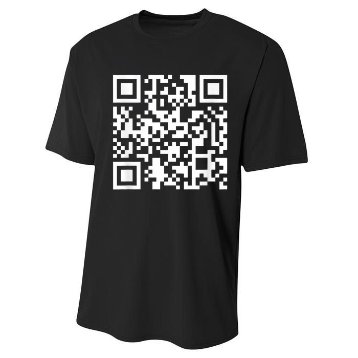 Funny Qr President Trump Dance Code Performance Sprint T-Shirt