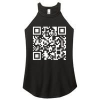 Funny Qr President Trump Dance Code Women's Perfect Tri Rocker Tank