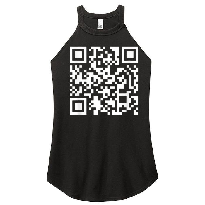 Funny Qr President Trump Dance Code Women's Perfect Tri Rocker Tank