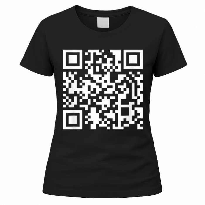 Funny Qr President Trump Dance Code Women's T-Shirt