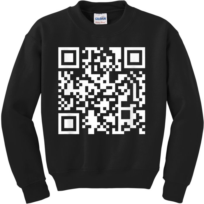 Funny Qr President Trump Dance Code Kids Sweatshirt