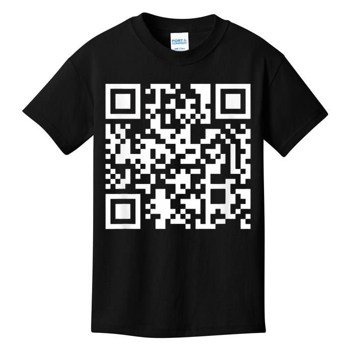 Funny Qr President Trump Dance Code Kids T-Shirt