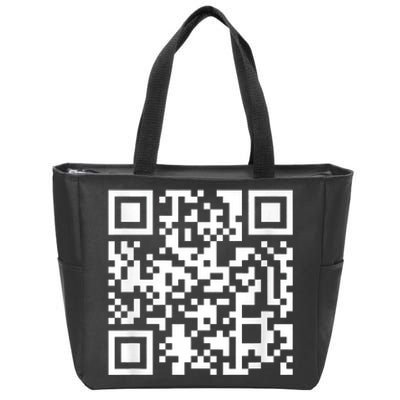 Funny Qr President Trump Dance Code Zip Tote Bag