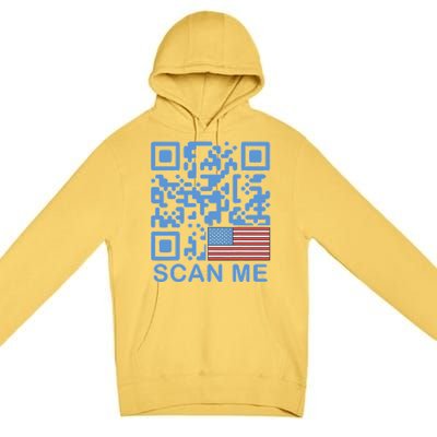 Funny Qr President Trump Dance Code 4547 Maga Trump 2024 Premium Pullover Hoodie