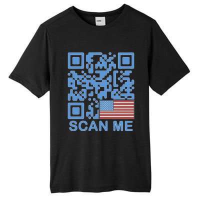 Funny Qr President Trump Dance Code 4547 Maga Trump 2024 Tall Fusion ChromaSoft Performance T-Shirt