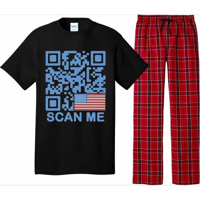 Funny Qr President Trump Dance Code 4547 Maga Trump 2024 Pajama Set