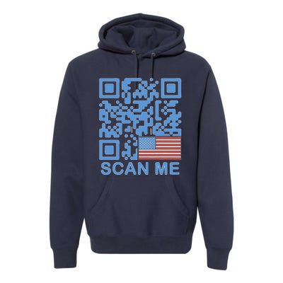 Funny Qr President Trump Dance Code 4547 Maga Trump 2024 Premium Hoodie