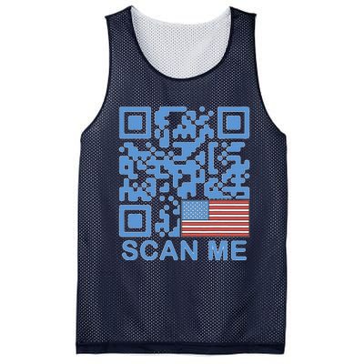 Funny Qr President Trump Dance Code 4547 Maga Trump 2024 Mesh Reversible Basketball Jersey Tank