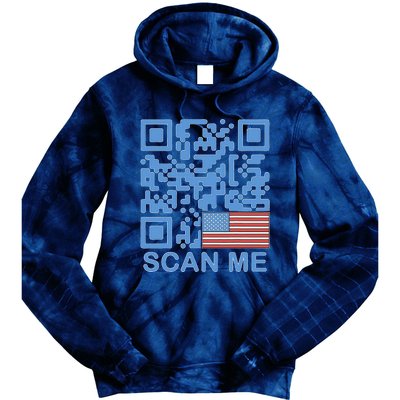 Funny Qr President Trump Dance Code 4547 Maga Trump 2024 Tie Dye Hoodie