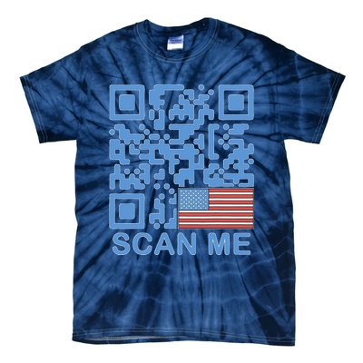 Funny Qr President Trump Dance Code 4547 Maga Trump 2024 Tie-Dye T-Shirt