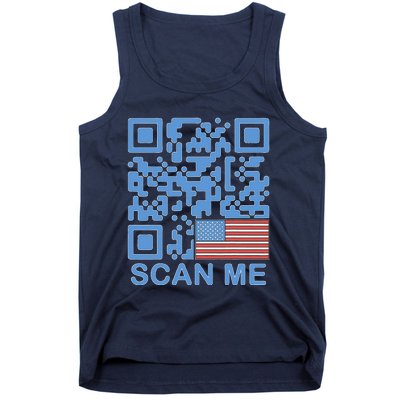 Funny Qr President Trump Dance Code 4547 Maga Trump 2024 Tank Top