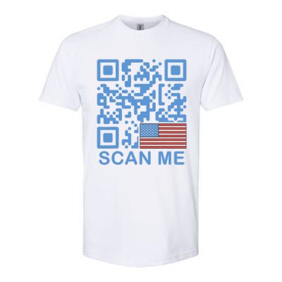 Funny Qr President Trump Dance Code 4547 Maga Trump 2024 Softstyle CVC T-Shirt