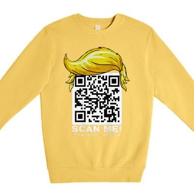 Funny Qr President Trump 4547trump Dancing Code Premium Crewneck Sweatshirt