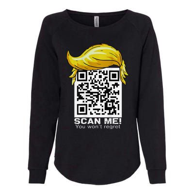 Funny Qr President Trump 4547trump Dancing Code Womens California Wash Sweatshirt