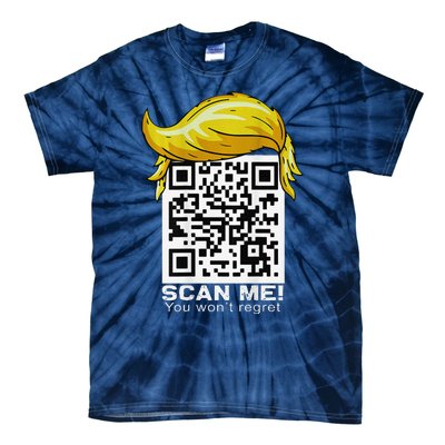 Funny Qr President Trump 4547trump Dancing Code Tie-Dye T-Shirt