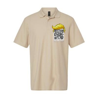 Funny Qr President Trump 4547trump Dancing Code Softstyle Adult Sport Polo