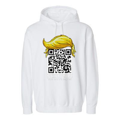 Funny Qr President Trump 4547trump Dancing Code Garment-Dyed Fleece Hoodie