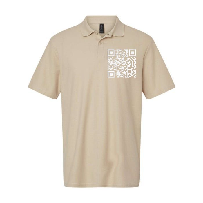 Funny Qr President Trump Dance Code Softstyle Adult Sport Polo