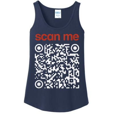 Funny Qr President Trump Dance Code Trump 4547 Ladies Essential Tank