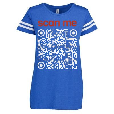 Funny Qr President Trump Dance Code Trump 4547 Enza Ladies Jersey Football T-Shirt