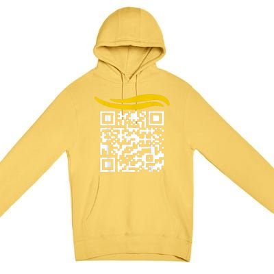 Funny Qr President Trump Dance Code Premium Pullover Hoodie