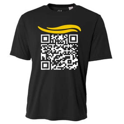 Funny Qr President Trump Dance Code Cooling Performance Crew T-Shirt