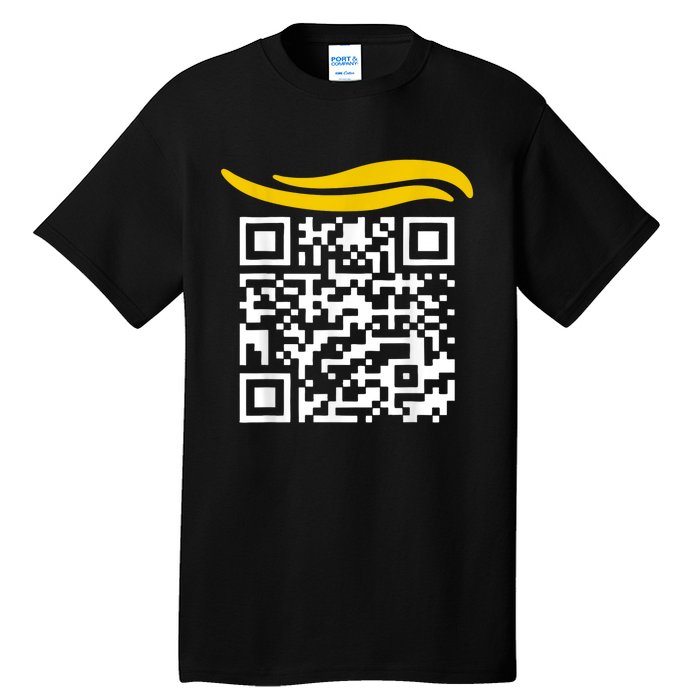 Funny Qr President Trump Dance Code Tall T-Shirt