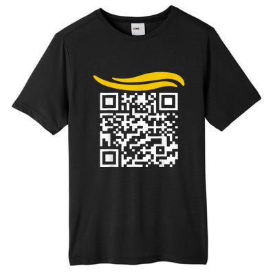 Funny Qr President Trump Dance Code Tall Fusion ChromaSoft Performance T-Shirt