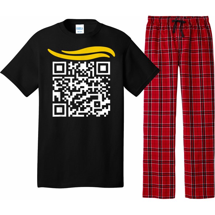 Funny Qr President Trump Dance Code Pajama Set