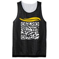 Funny Qr President Trump Dance Code Mesh Reversible Basketball Jersey Tank