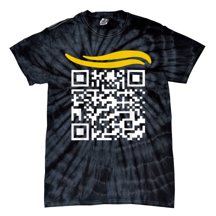 Funny Qr President Trump Dance Code Tie-Dye T-Shirt