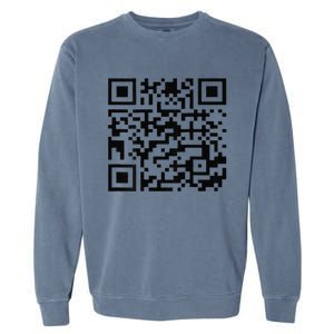 Funny Qr President Donald Trump Dancing Code Garment-Dyed Sweatshirt