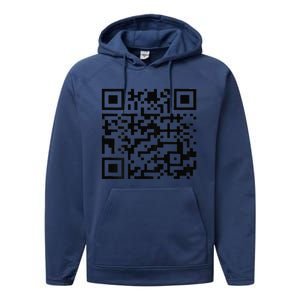 Funny Qr President Donald Trump Dancing Code Performance Fleece Hoodie