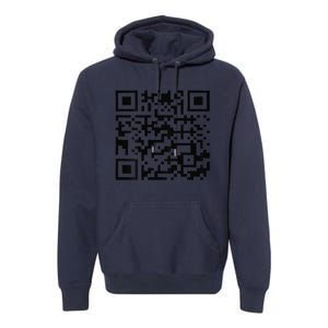 Funny Qr President Donald Trump Dancing Code Premium Hoodie