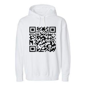 Funny Qr President Donald Trump Dancing Code Garment-Dyed Fleece Hoodie