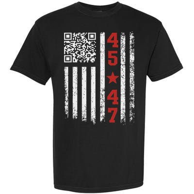 Funny Qr President Trump Dance Code Garment-Dyed Heavyweight T-Shirt