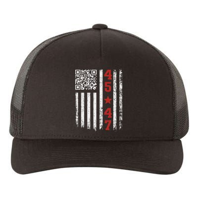 Funny Qr President Trump Dance Code Yupoong Adult 5-Panel Trucker Hat