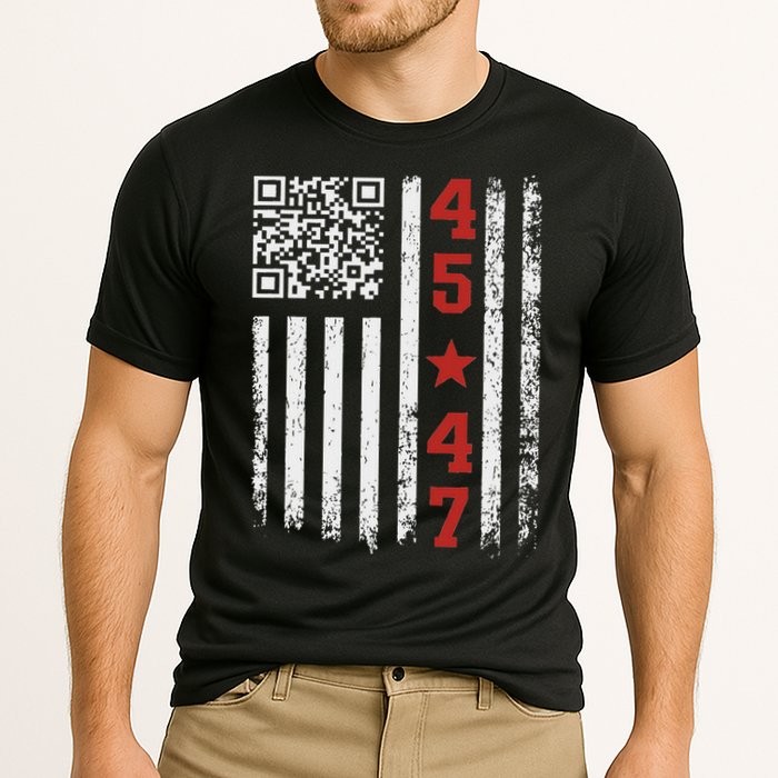 Funny Qr President Trump Dance Code Cooling Performance Crew T-Shirt