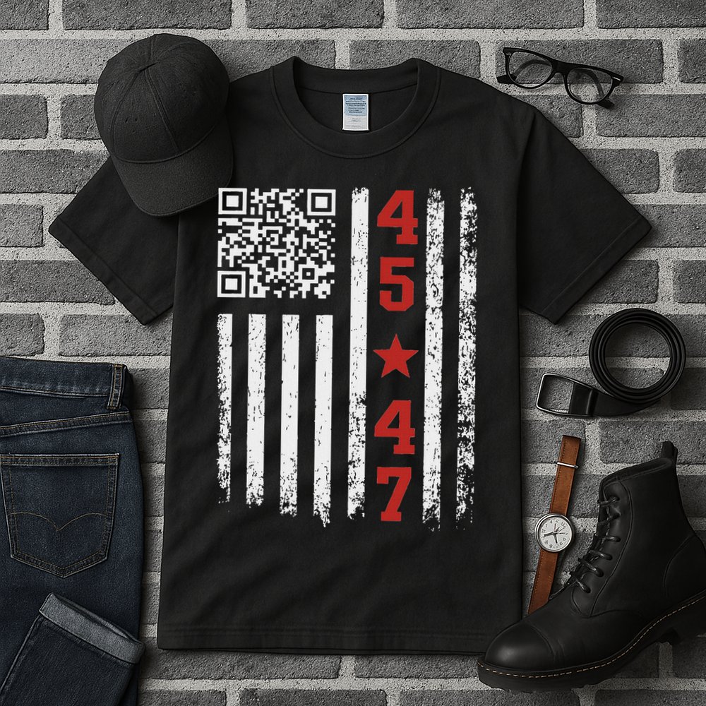Funny Qr President Trump Dance Code Tall T-Shirt